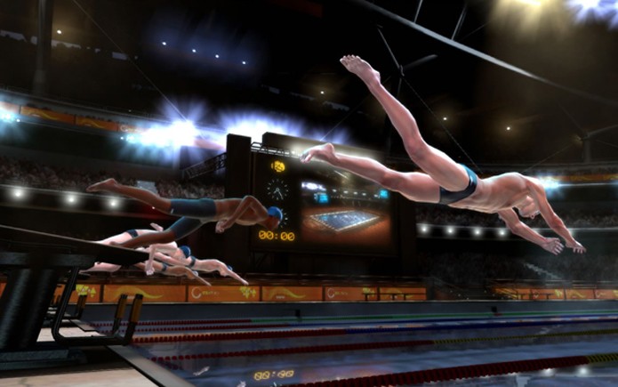 Toda braçada é importante no game inspirado em Michael Phelps (Foto: Divulgação/505 Games) Toda braçada é importante no game inspirado em Michael Phelps (Foto: Divulgação/505 Games)