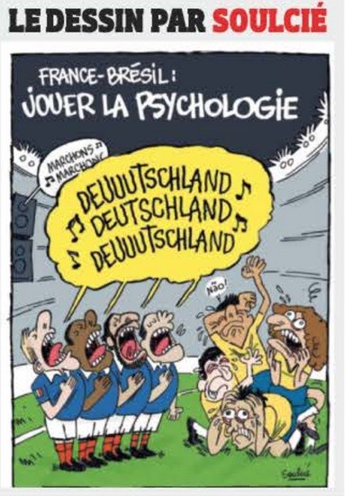 Charge Brasil França Alemanha
