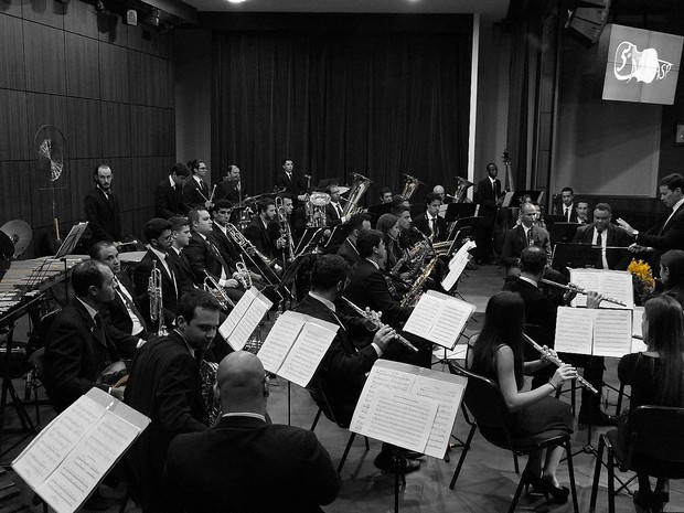 Banda Sinfônica de Poços de Caldas (MG) comemora aniversário de 4 anos com concerto no Palace Casino. (Foto: Divulgação/Banda Sinfônica de Poços de Caldas)