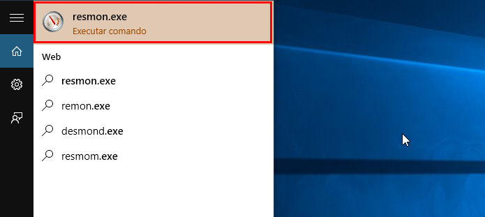 Abra o Monitor de Recursos do Windows (Foto: Reprodução/Paulo Alves)