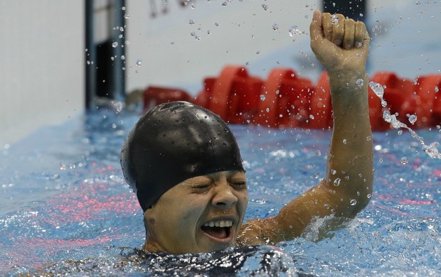 Joana Silva paralimpíadas natação 50m borboleta (Foto: AP)