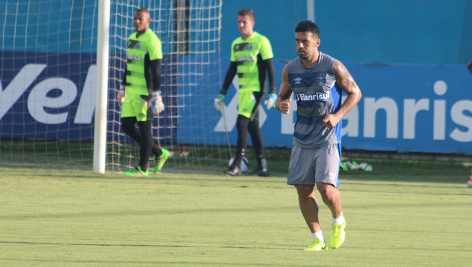 Edílson treino Grêmio (Foto: Eduardo Moura/GloboEsporte.com)