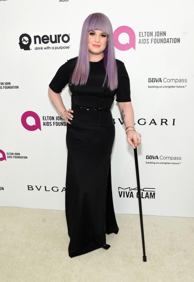 Kelly Osbourne na festa do Elton John pós-Oscar (Foto: AFP)