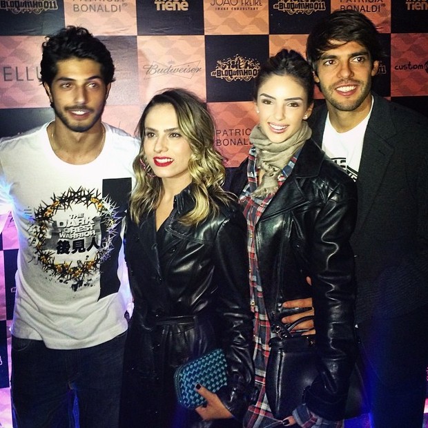 Enrico Celico, Patricia Bonaldi, Carol Celico e Kaká em festa em São Paulo (Foto: Instagram/ Reprodução)