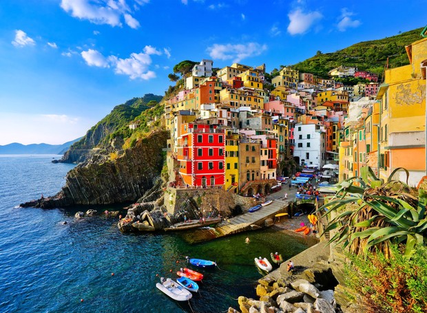 Riomaggiore, na Itália (Foto: Shutterstock/ Reprodução)