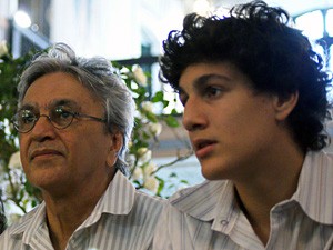 Caetano e o filho Tom. (Foto: Egi Santana/G1)
