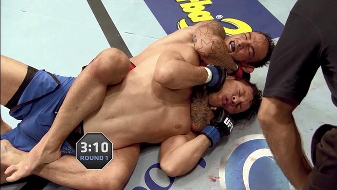 Guilherme Bomba x Markus Maluco TUF Brasil 3 (Foto: Reprodução/ TUF Brasil 3)