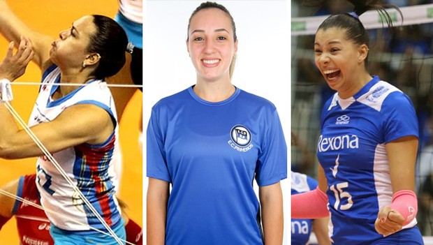 montagem vôlei Revelação Carol, Gabi e vivian (Foto: Arte / Globoesporte) montagem vôlei Revelação Carol, Gabi e vivian (Foto: Arte / Globoesporte)