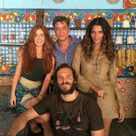 Fernanda Motta com Marina, Fabio e Paulo (Foto: Reprodução)