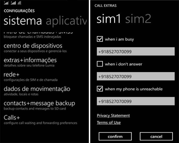 Calls+ é um aplicativo que adiciona a função de encaminhar chamadas para outros números (Foto: Divulgação/Windows Phone Store)