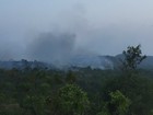 Fazendeiro põe fogo em terreno e incêndio atinge Parque da Serra Azul