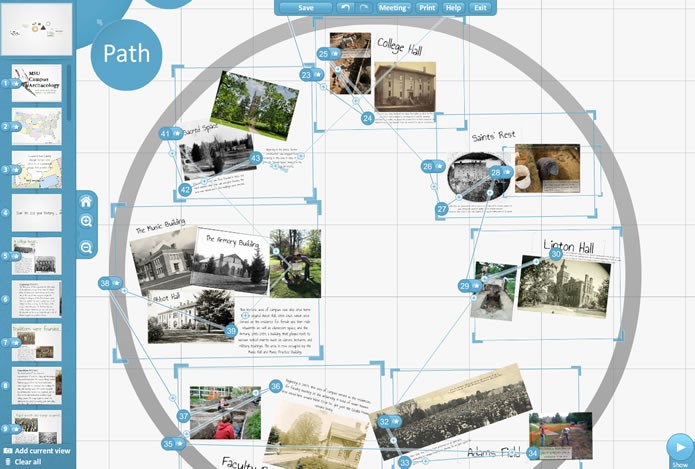Apesar da enorme liberdade que o Prezi oferece, o usuário precisa planejar muito bem a organização de seu exposição (Foto: Divulgação/Prezi)