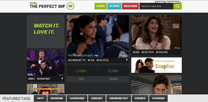 Hulu lança ferramente de busca pelo GIF perfeito (Foto: Reprodução/Hulu)