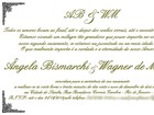 Veja o convite de casamento de Ângela Bismarchi