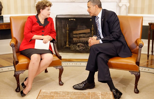 Dilma Rousseff e Barack Obama (Foto: Getty Images)