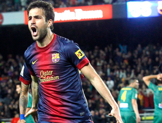 Fabregas gol Barcelona Levante (Foto: Reuters)