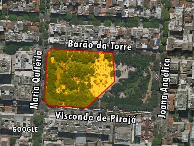 Mapa 3 Nossa Senhora da Paz (Foto: Editoria de Arte) Mapa 3 Nossa Senhora da Paz (Foto: Editoria de Arte)
