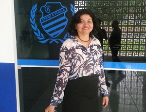 Celina Araújo, vice-presidente social do CSA (Foto: Augusto Oliveira/GloboEsporte.com)
