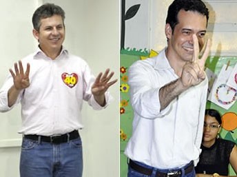 Mauro Mendes e Lúdio Cabral concorrem nas urnas  (Foto: G1)