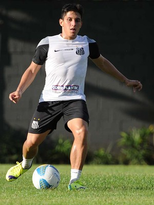Lucas Otávio Santos treino (Foto: Ivan)