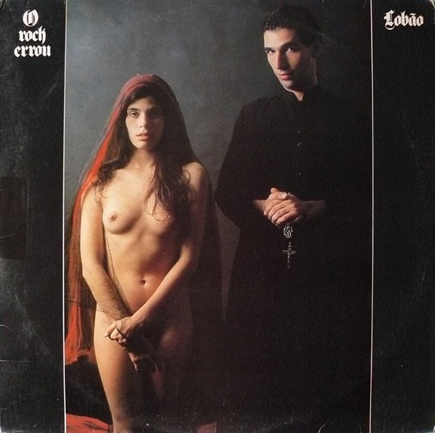 Daniele Daumerie e Lobão em capa de disco (Foto: Reprodução)
