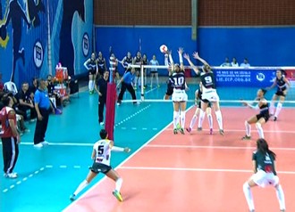 Pinheiros x Vôlei Bauru, semifinal, Campeonato Paulista (Foto: Reprodução / SporTV)
