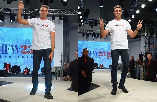 O ator aproveitou para desmentir que Grazi não tem nada a ver com sua recuso por um papel em nova novela (Foto: AG. News)