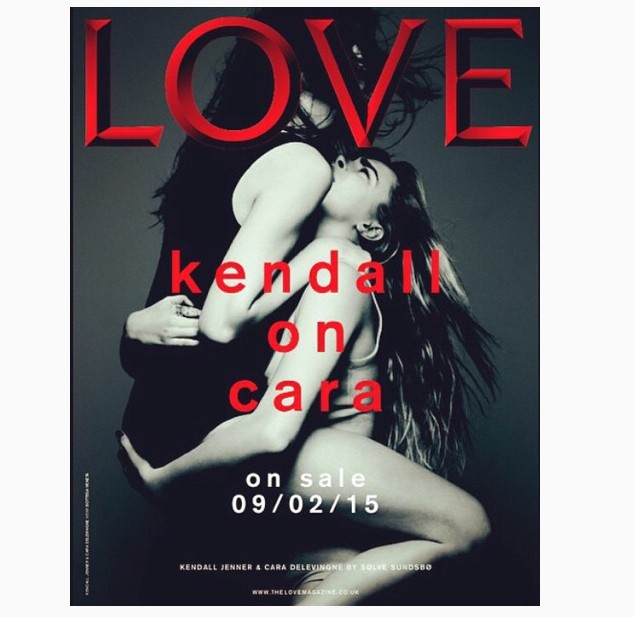 Kendall e Cara para a capa da revista Love - abusadas essas moças! (Foto: Reprodução Instagram) Kendall e Cara para a capa da revista Love - abusadas essas moças! (Foto: Reprodução Instagram)