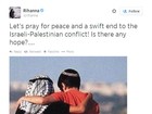Rihanna deleta mensagem sobre Palestina após polêmica, diz site