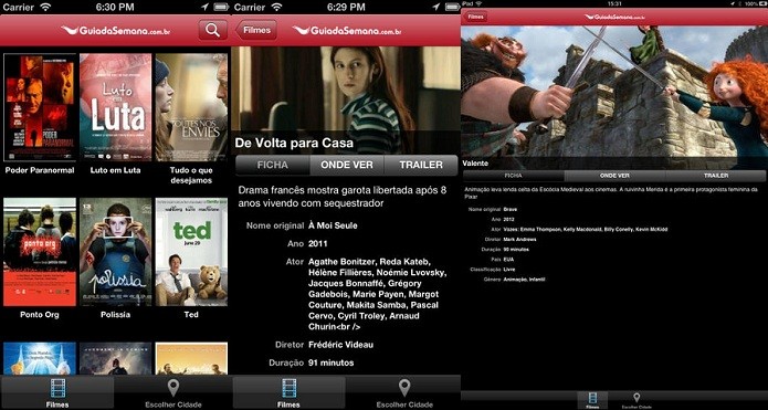 Fique por dentro do que está passando nos cinemas com o Guia da semana (Foto: Divulgação/AppStore)