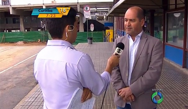 Bom Dia Paraná obras Copa do Mundo  (Foto: Reprodução/ RPC TV)