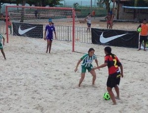 Campeonato Brasileiro de Clubes feminino nas areias da praia de Pajuçara, em Maceió (Foto: Divulgação/CBBS)