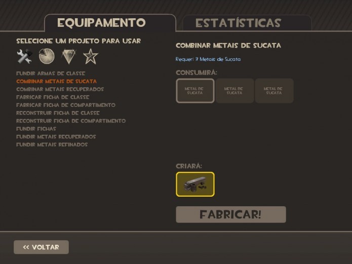 Para fazer Metal Recuperado são necessários três Metal Sucata (Foto: Reprodução/Paulo Vasconcellos)