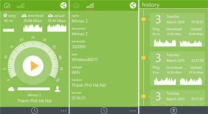 MiSpeedNet é um aplicativo que testa a velocidade da Internet 3G e Wi-Fi do usuário (Foto: Divulgação/Windows Phone Store)