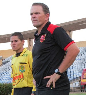 PC Schardong, técnico do Flamengo-PÌ (Foto: Abdias Bideh/GloboEsporte.com)