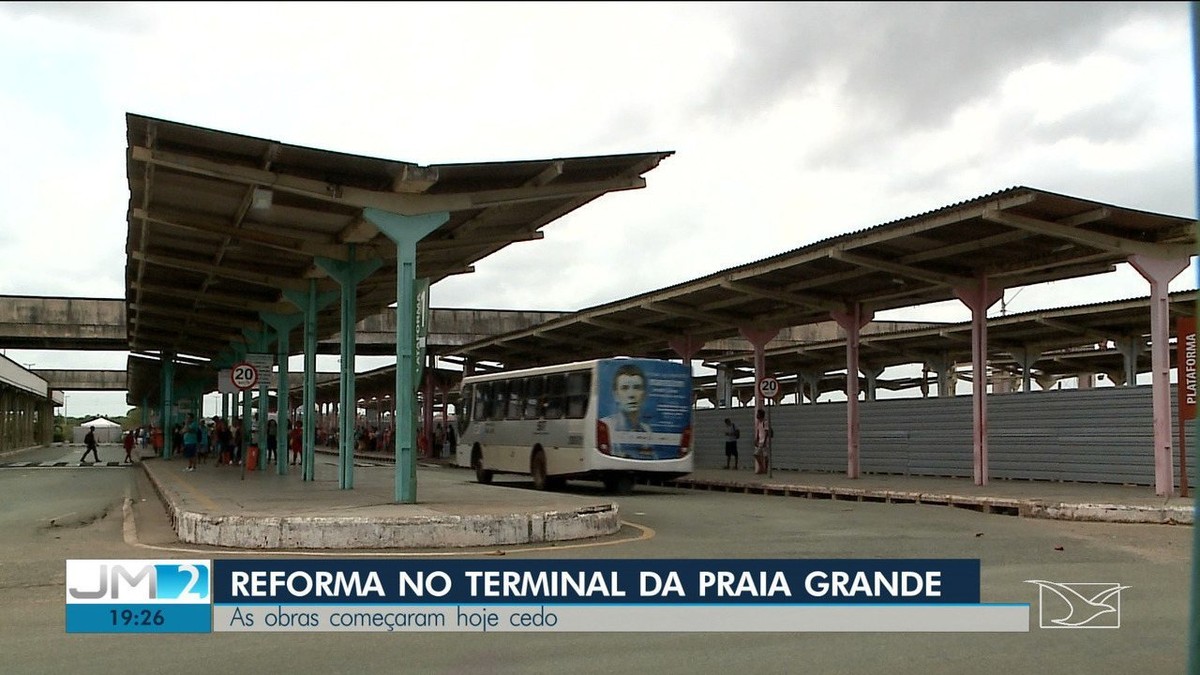 Reforma emergencial é iniciada no Terminal da Praia Grande em São Luís