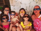 Paula Morais posa com a família de Ronaldo em Ibiza: 'Bagunça boa'