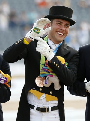 João Victor Oliva, filho da Rainha Hortência (Foto: Geoff Burke/Reuters)