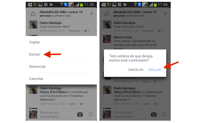 Excluindo um comentário do Facebook pelo Android (Foto: Reprodução/Marvin Costa) (Foto: Excluindo um comentário do Facebook pelo Android (Foto: Reprodução/Marvin Costa)) Excluindo um comentário do Facebook pelo Android (Foto: Reprodução/Marvin Costa) (Foto: Excluindo um comentário do Facebook pelo Android (Foto: Reprodução/Marvin Costa))