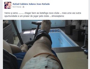 Caldeira anuncia que retornará ao Botafogo em 2014 (Foto: Reprodução/Facebook)