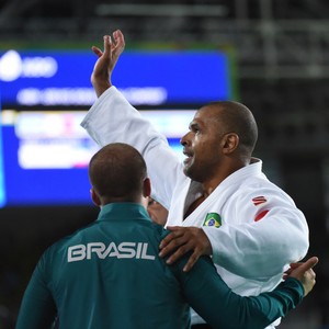 Gwanggeun Choi (COR) x Antônio Tenório (BRA) - final 100kg judô paralimpíada rio 2016 (Foto: André Durão)