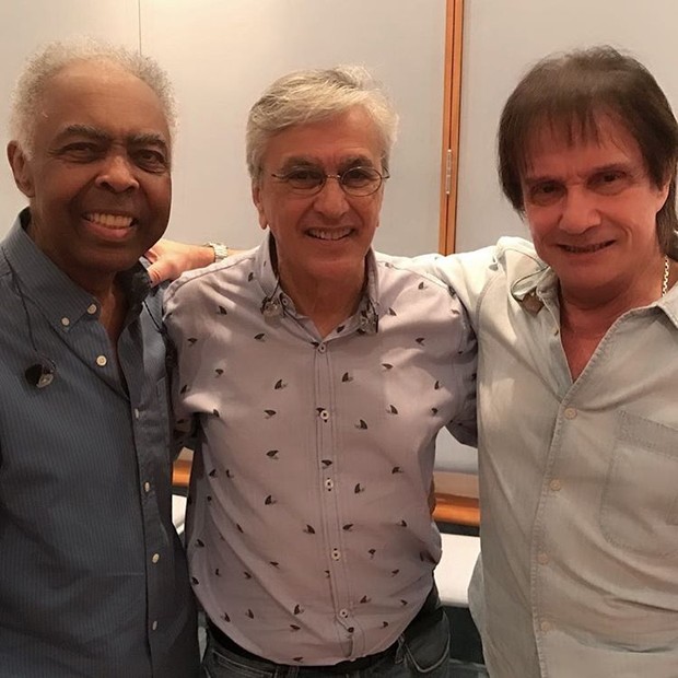 Gilberto Gil, Caetano e Roberto Carlos (Foto: Reprodução/Instagram)