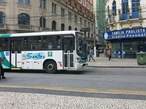 Tarifa dos ônibus de Santos ficará congelada por 38 meses (Foto: Mariane Rossi / G1)