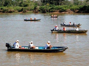 Campeonato de Pesca acontece no Rio Cuiabá (Foto: Secom-MT)