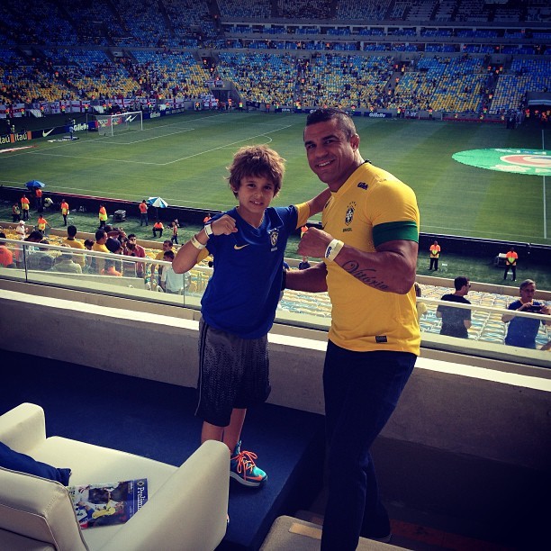 Vitor Belfort e Davi Maracanã (Foto: Reprodução/Instagram)