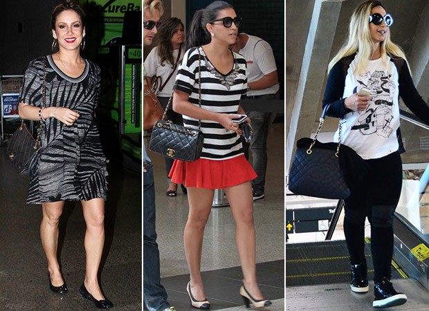 [MODA] Bolsas Chanel - Claudia Leitte, Mariana Rios e Valesca Popozuda (Foto: Agnews / FotoRioNews)