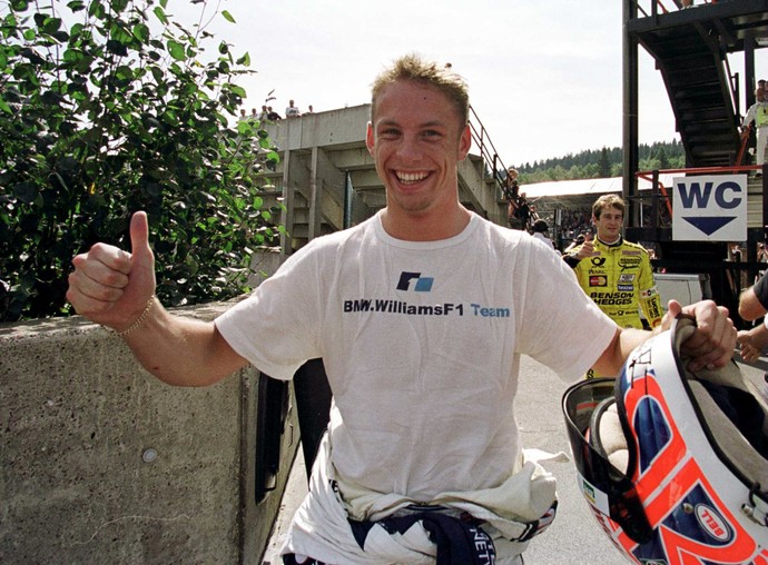 Jenson Button no GP da Bélgica de 2000 Williams (Foto: Getty Images)