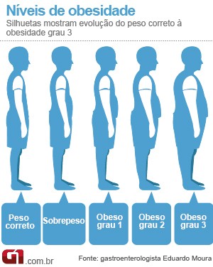 Arte Obesidade Bem Estar (Foto: Arte/G1)