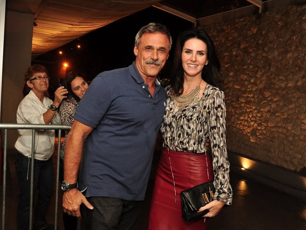 Oscar Magrini e Lisandra Souto (Foto: Roberto Teixeira/ EGO)