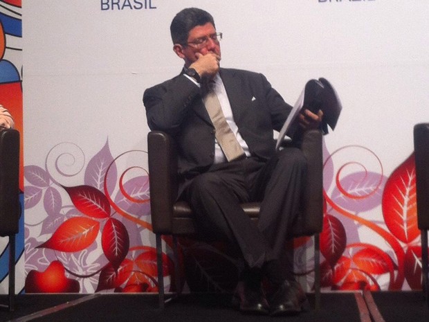 Joaquim Levy participou de evento de negócios em São Paulo (Foto: Taís Laporta / G1)